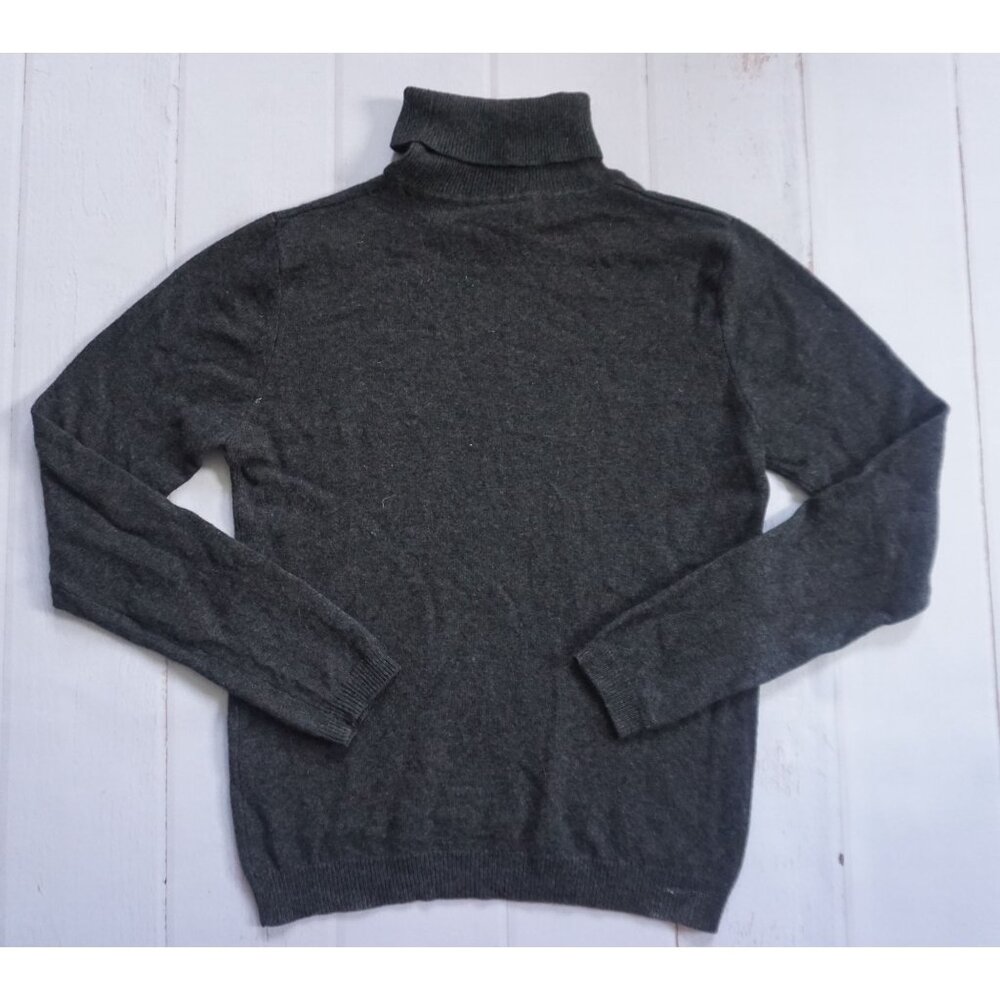 Biline Womens Charcoal Gray Cashmere Turtleneck Sweater S - Picture 5 of 6